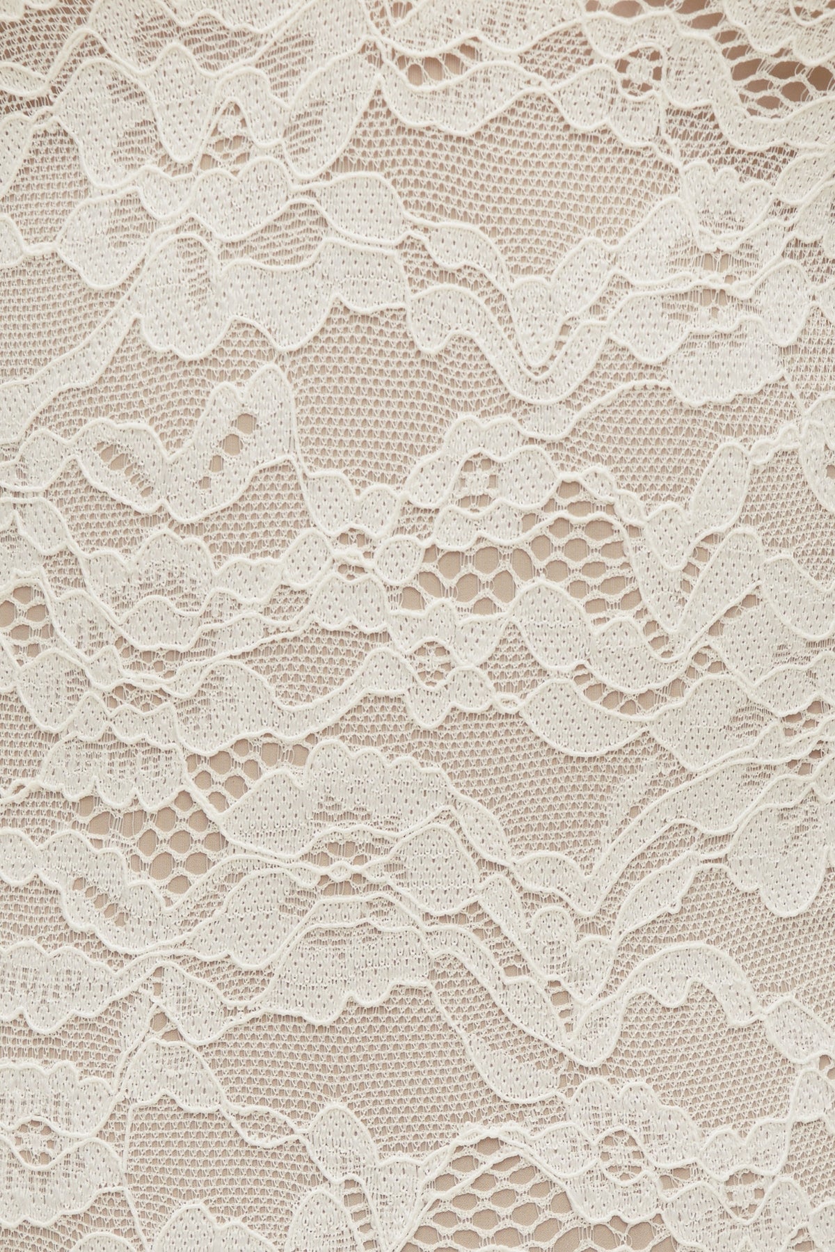 Dynamite Lace Plunge Bodysuit Beige