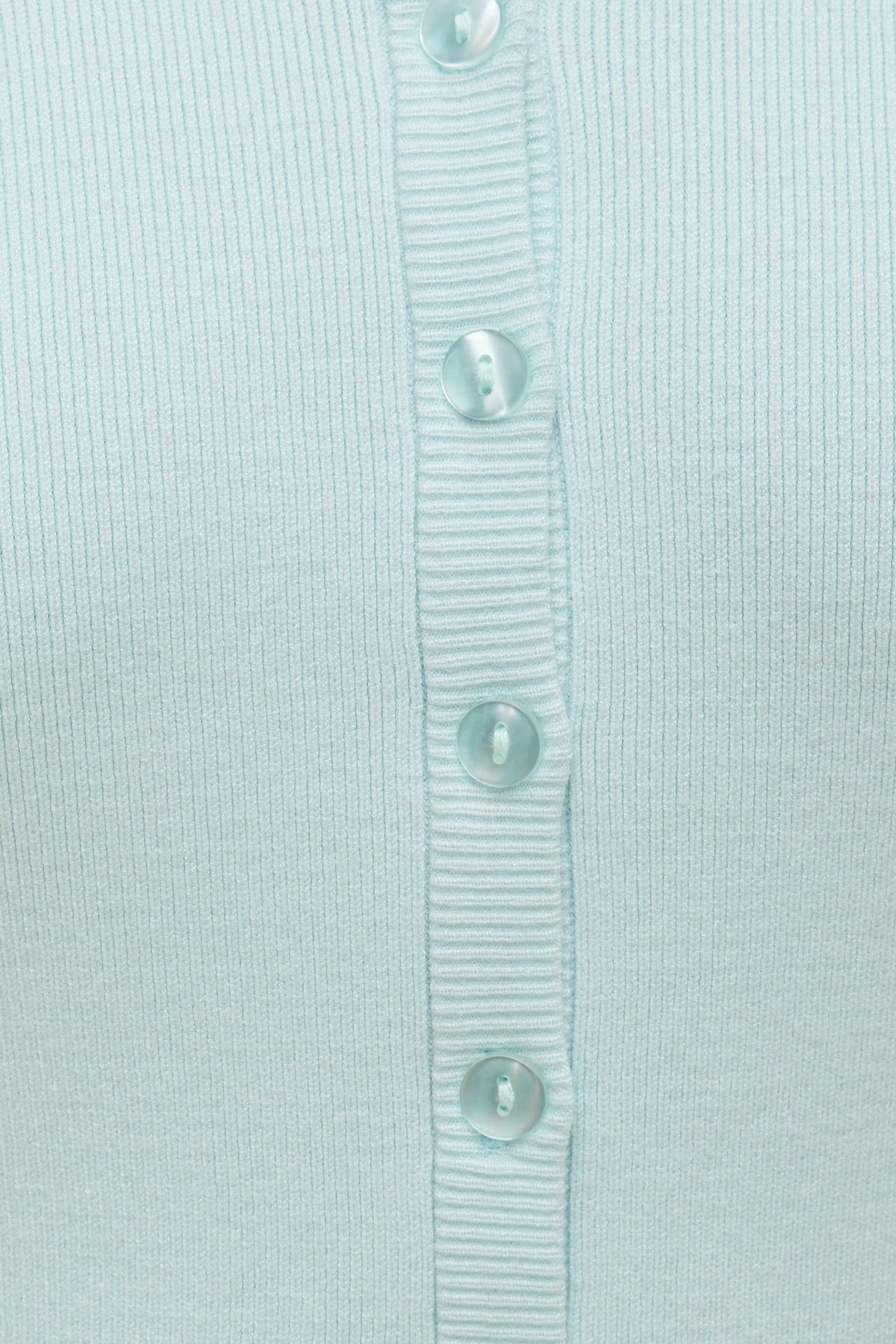 Dynamite Polo Crewneck Cardigan Blue