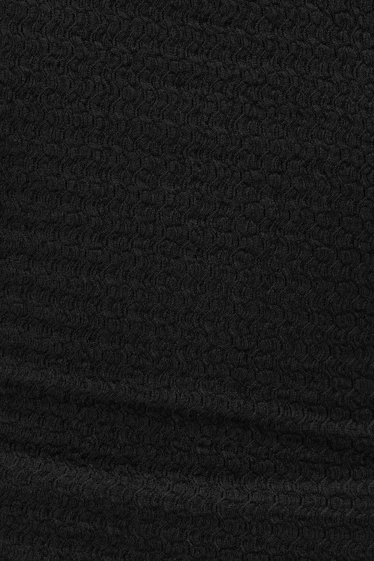 Dynamite Textured Plunge Halter Top BLACK