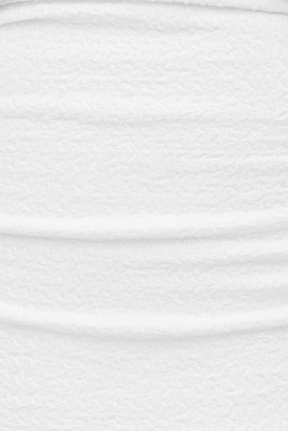 Dynamite Textured Plunge Halter Top White