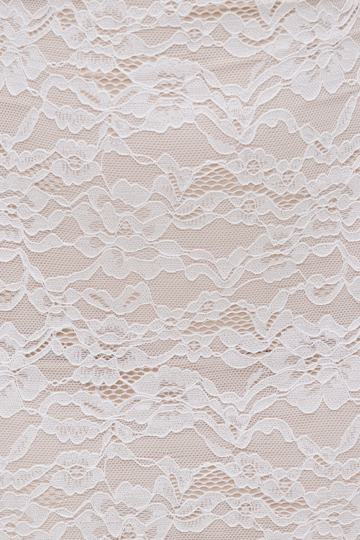 Dynamite Monet Lace Overlay Maxi Dress White