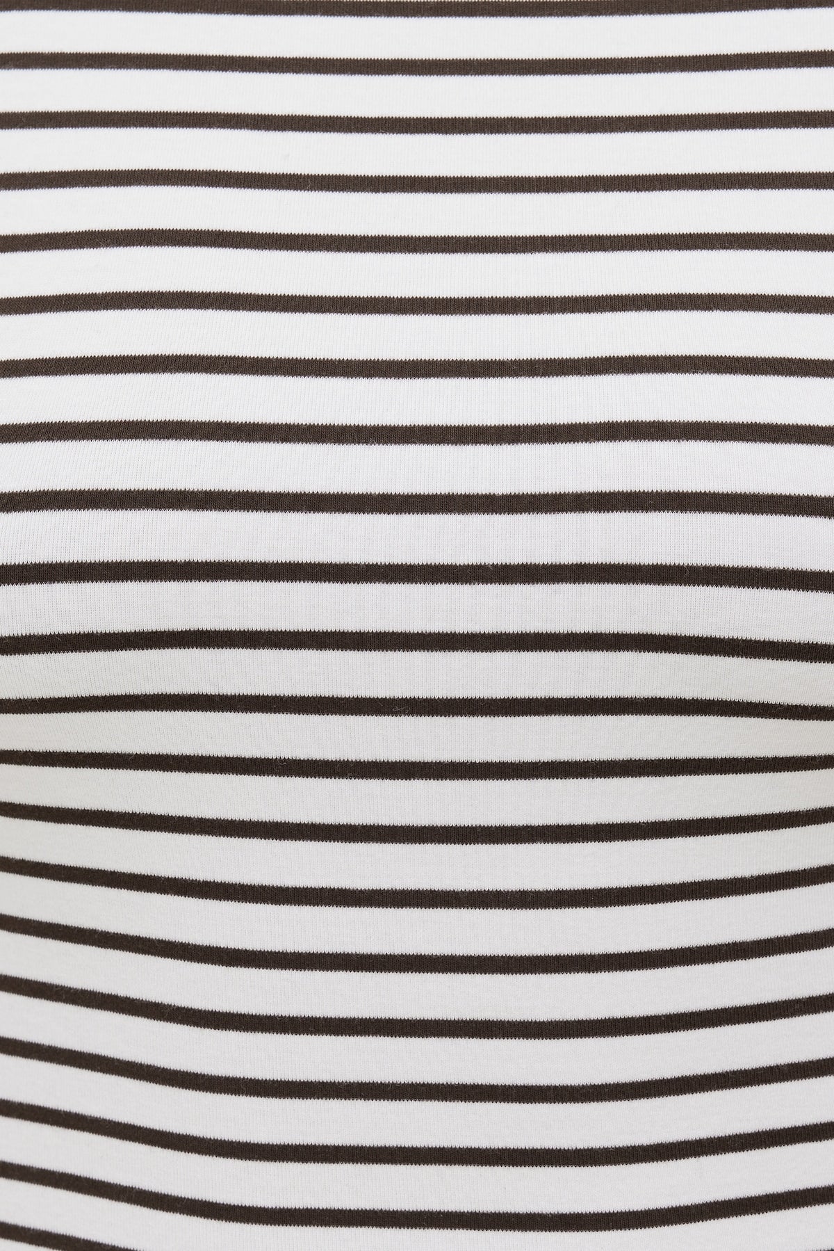 Dynamite Andrea Striped Cotton T Shirt White
