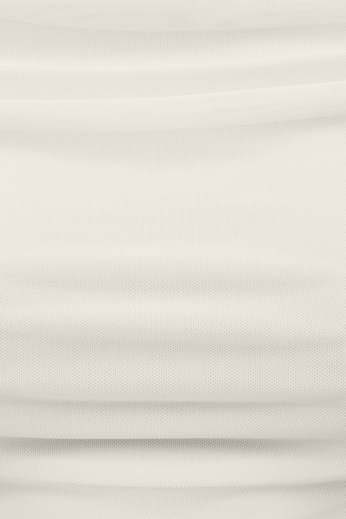 Dynamite Off Shoulder Mesh Top White