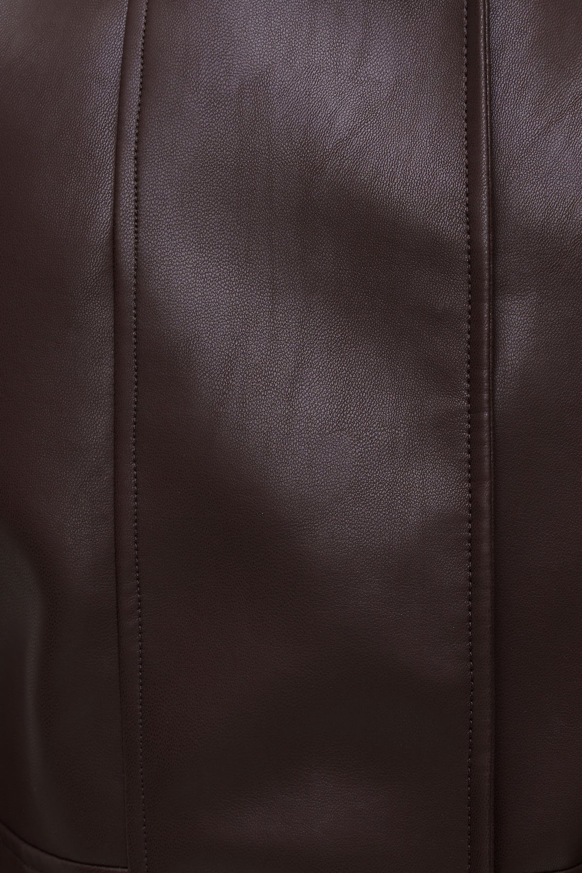 Dynamite Cropped Faux Leather Bomber Jacket Purple