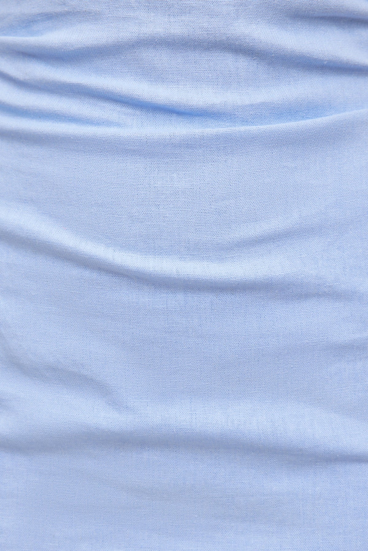 Dynamite Linen Off Shoulder Mini Dress Blue