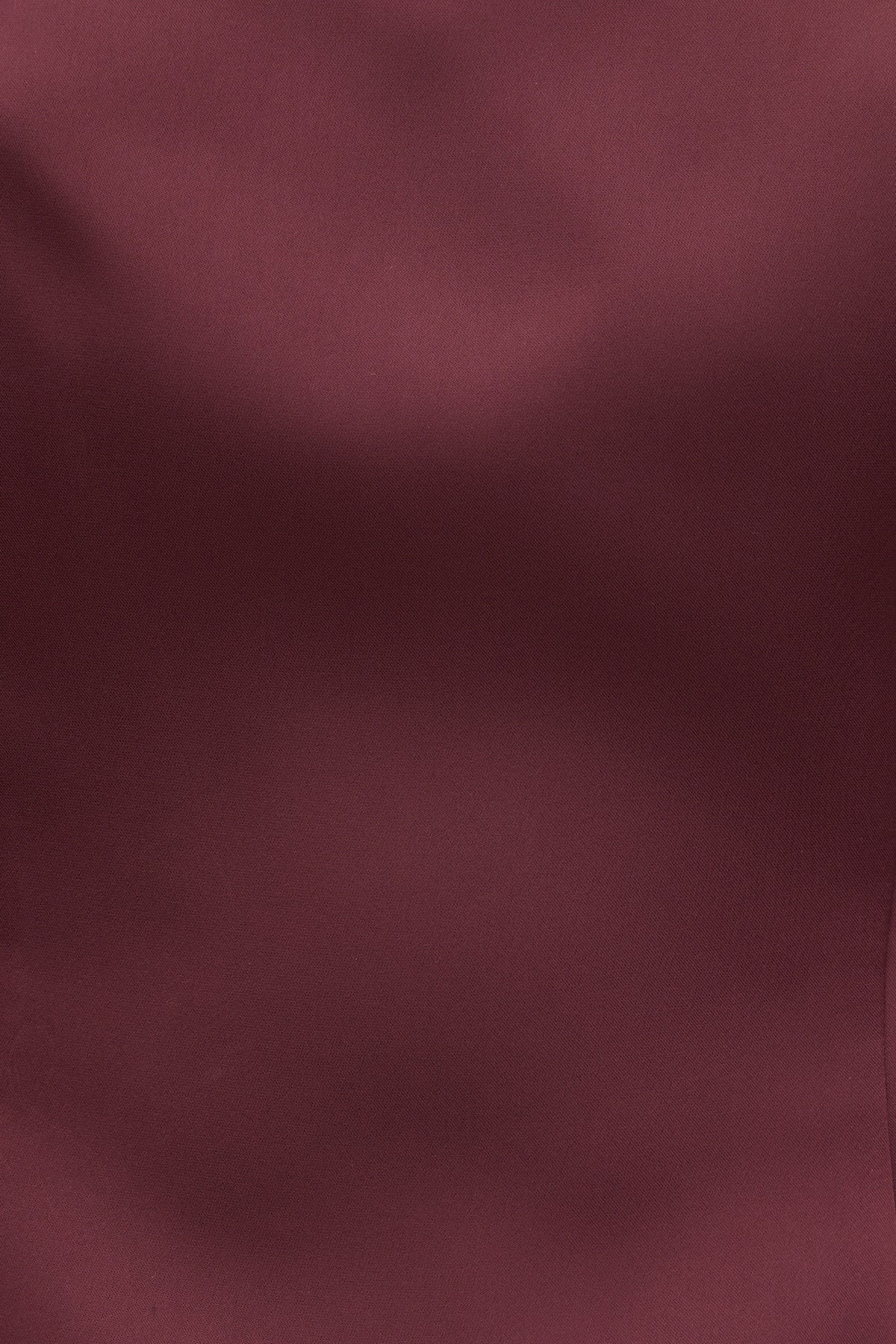 Dynamite Amaya Satin Halter Mini Dress Burgundy