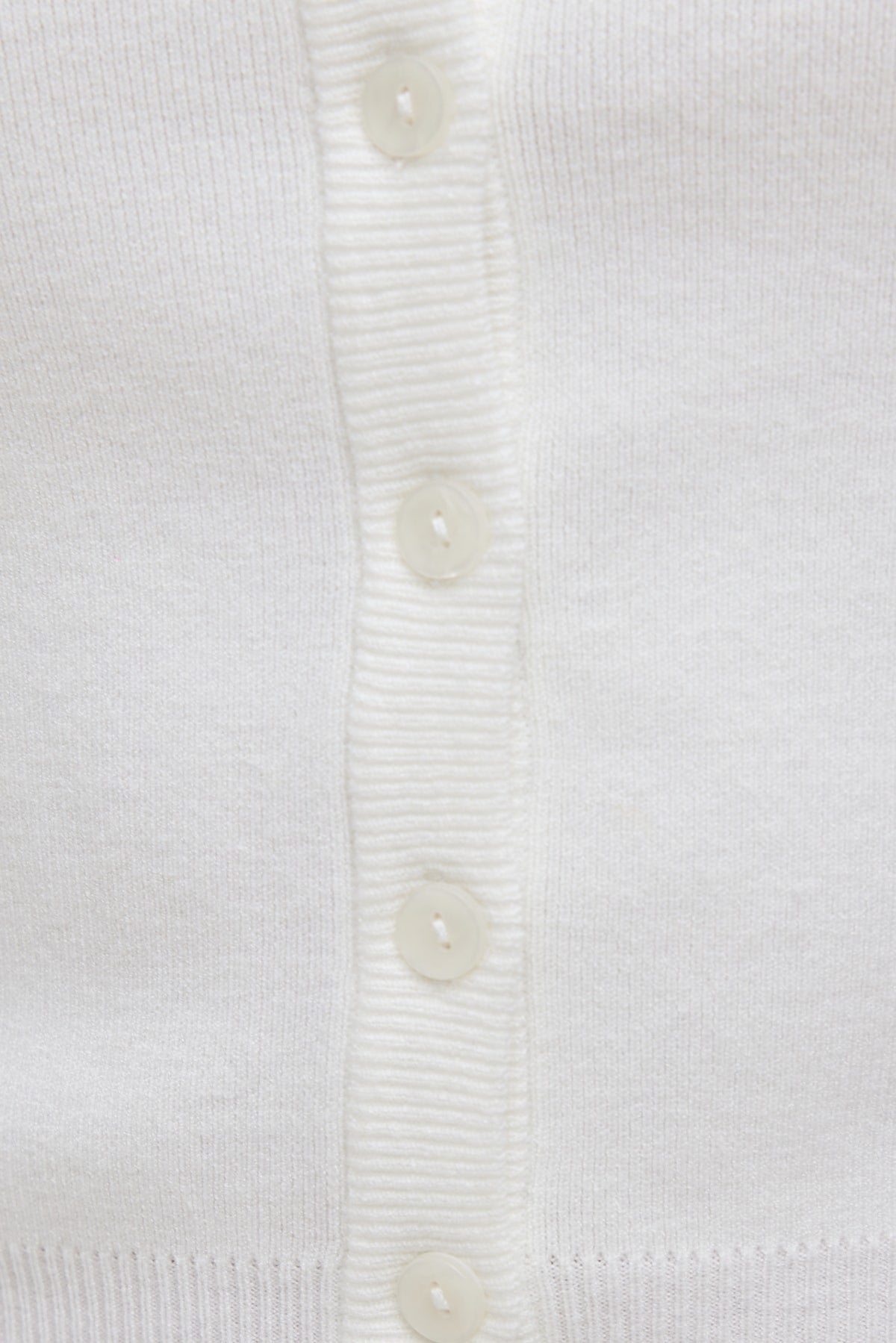Dynamite Rebecca Crewneck Cardigan White