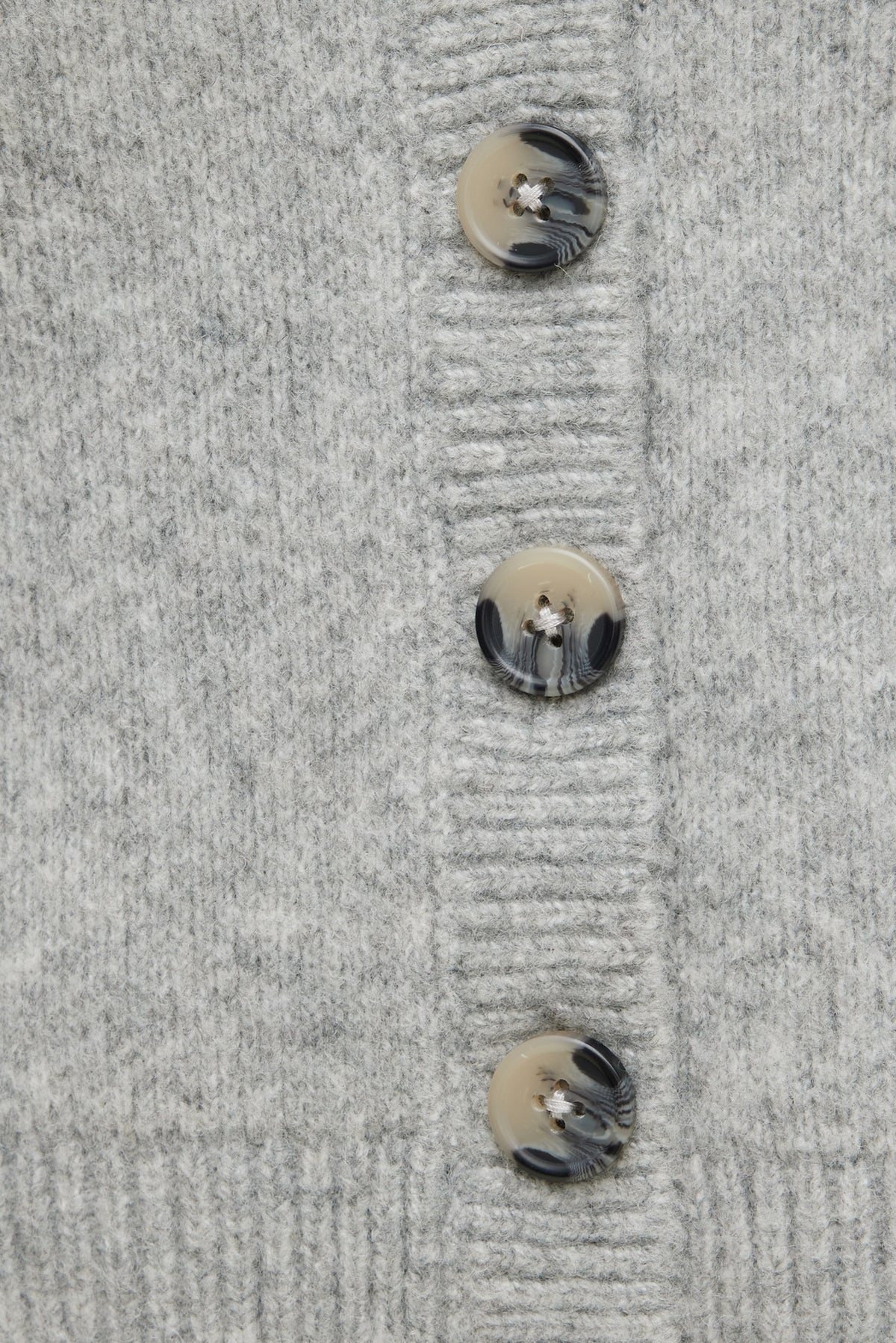 Dynamite Relaxed V Neck Cardigan Gray