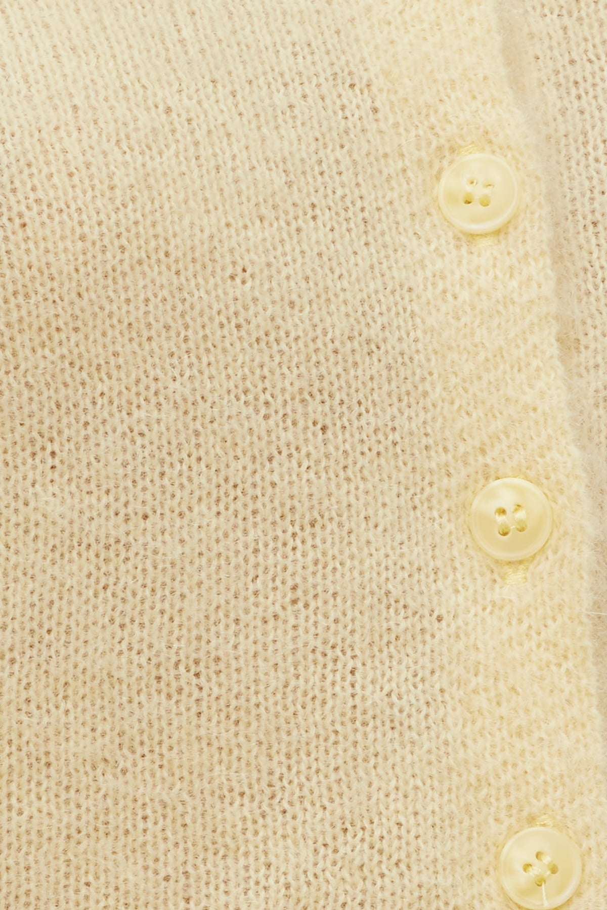 Dynamite Premium Mohair Short Sleeve Cardigan Yellow