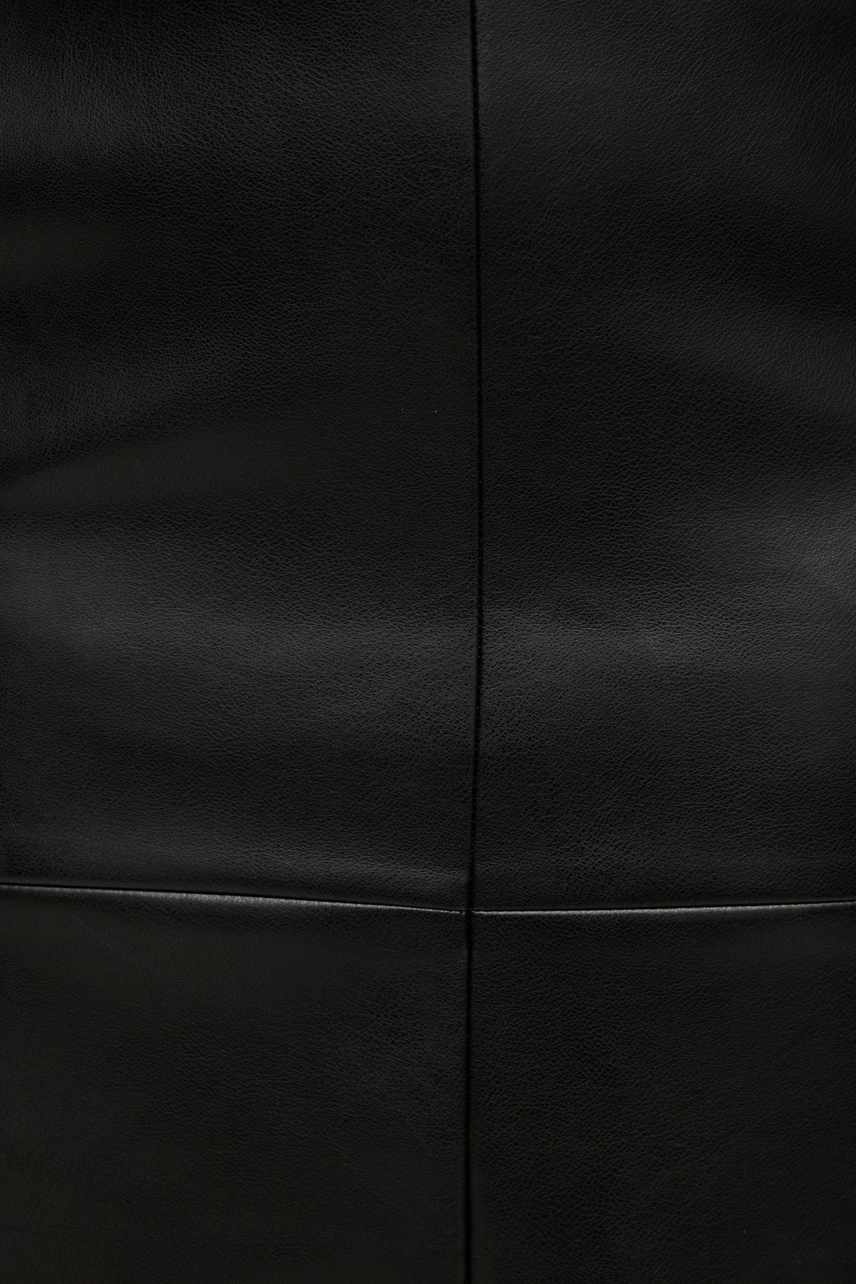 Dynamite Structured Faux Leather Midi Skirt Black