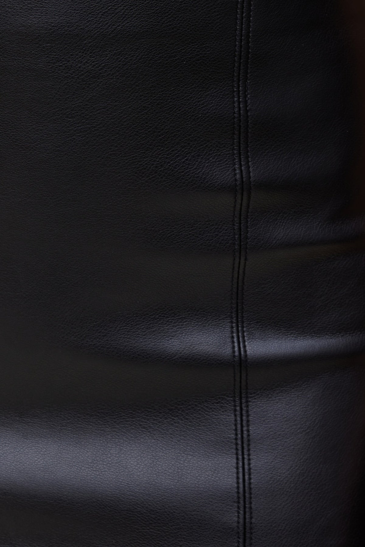 Dynamite Marlow Faux Leather Midi Skirt Black