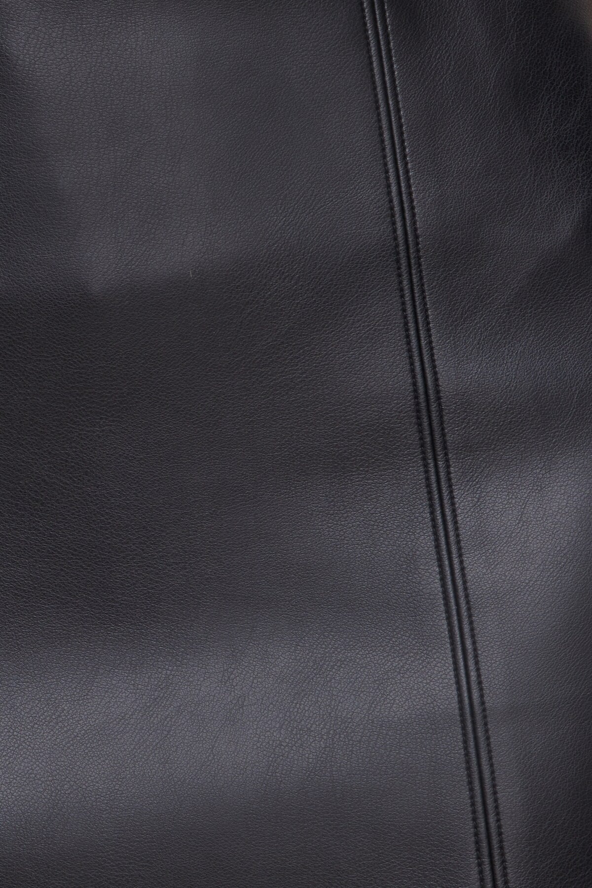 Dynamite Kylie Faux Leather Mini Skirt Black
