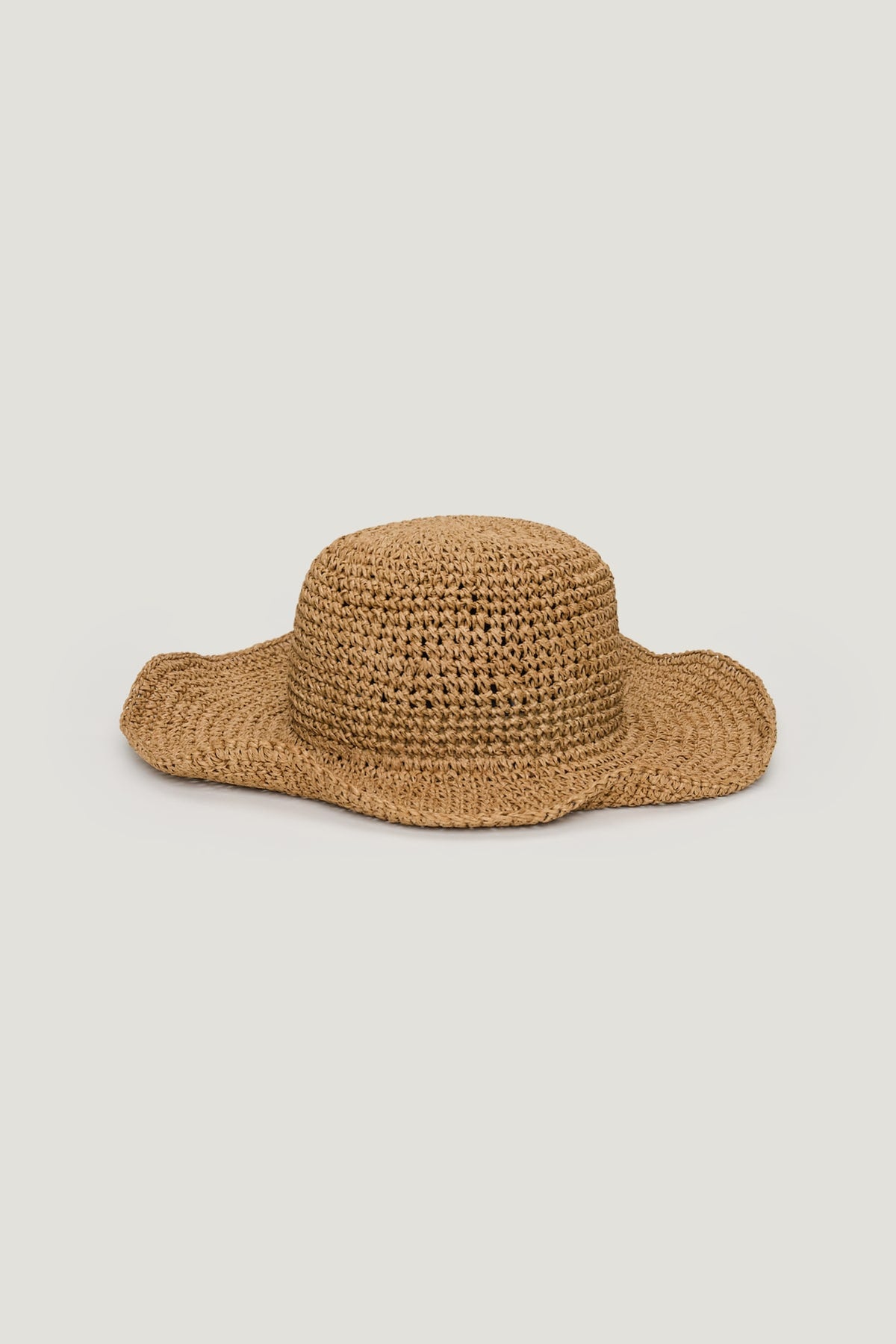 Dynamite Straw Bucket Hat Beige