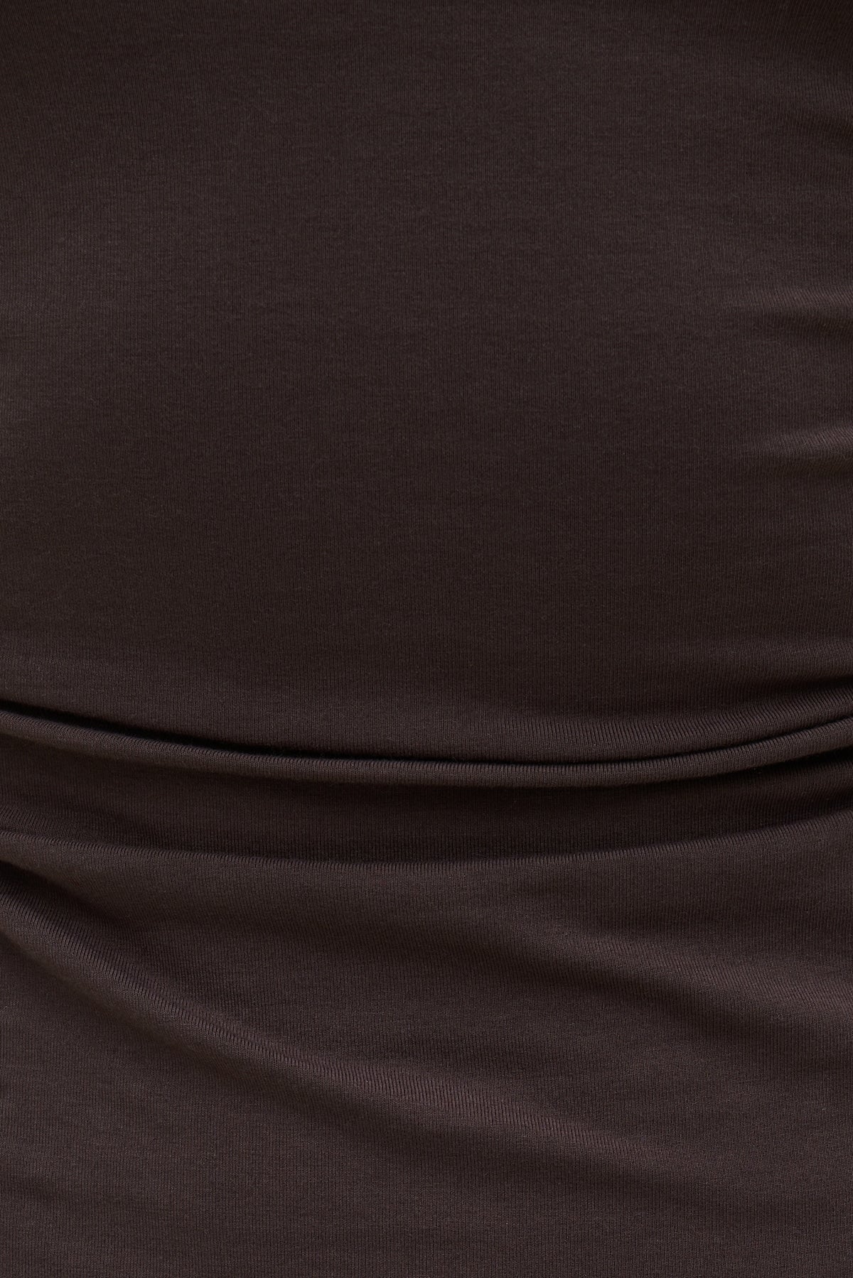Dynamite Katia Ruched Jersey Mini Dress Brown