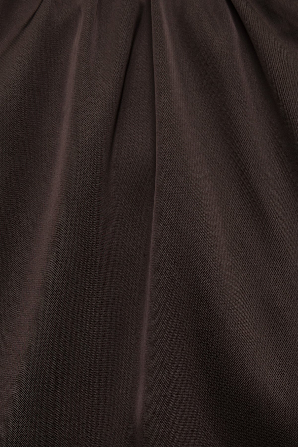 Dynamite Paloma Bubble Satin Halter Blouse Brown
