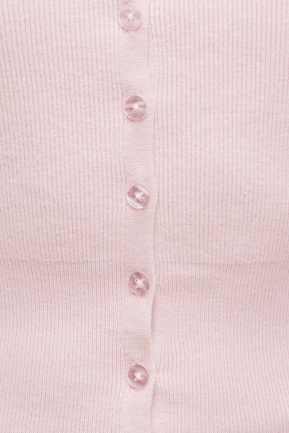 Dynamite Sara Ribbed Cinch Hem Cardigan Pink