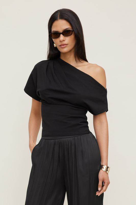 Dynamite Alexa Cotton Spandex T Shirt Black