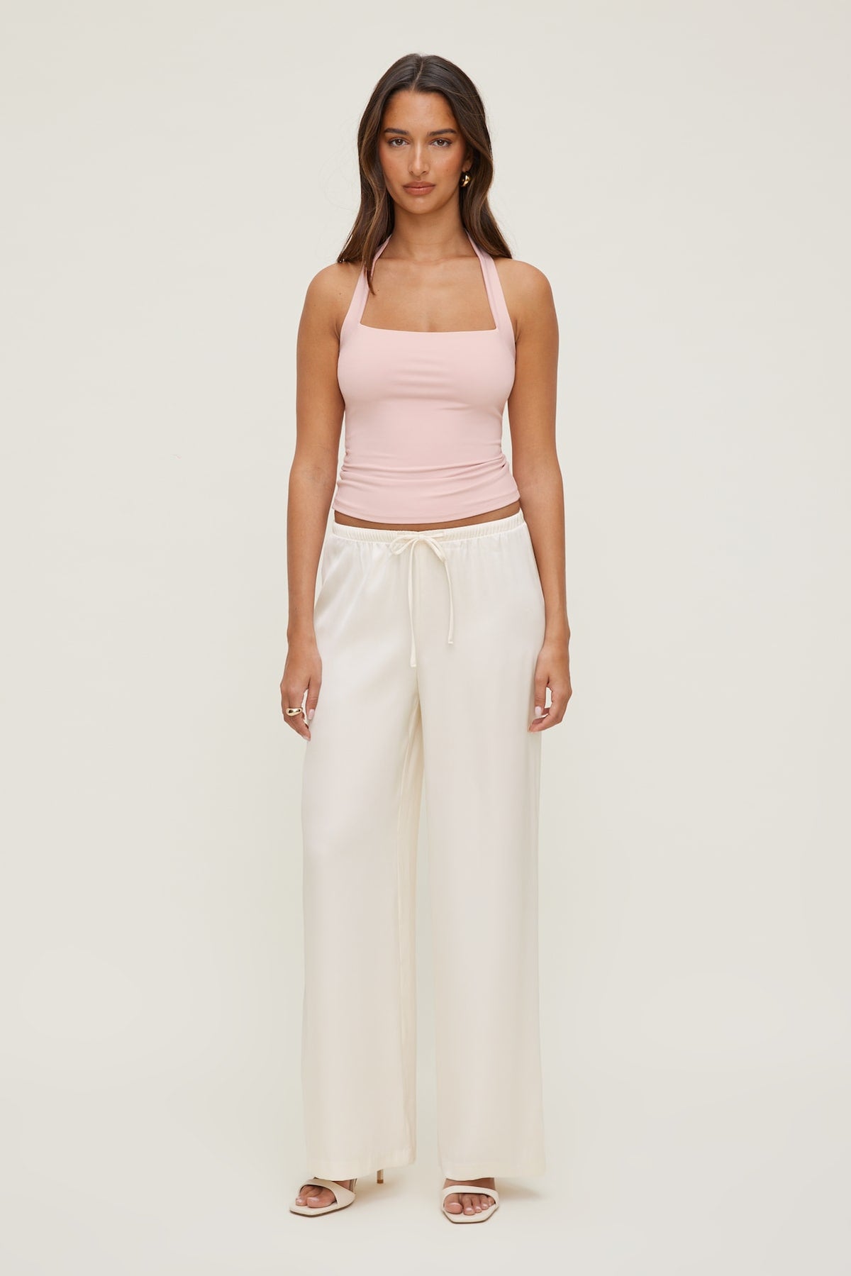 Dynamite Sculpt Halter Top Pink