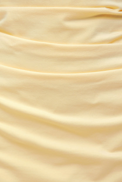 Dynamite Kate Cotton Mini Dress Yellow