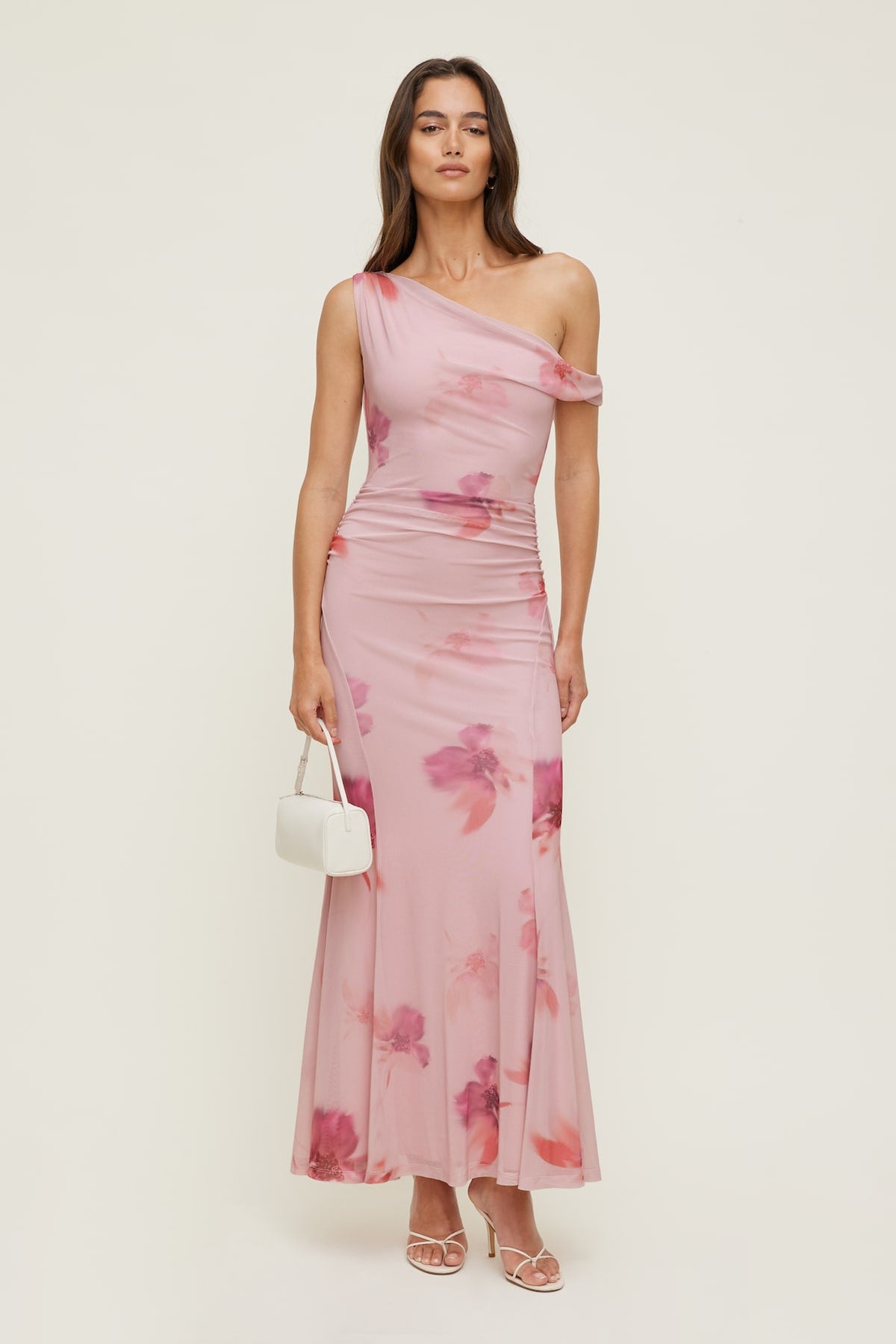 Dynamite Kristina Mesh Maxi Dress Pink