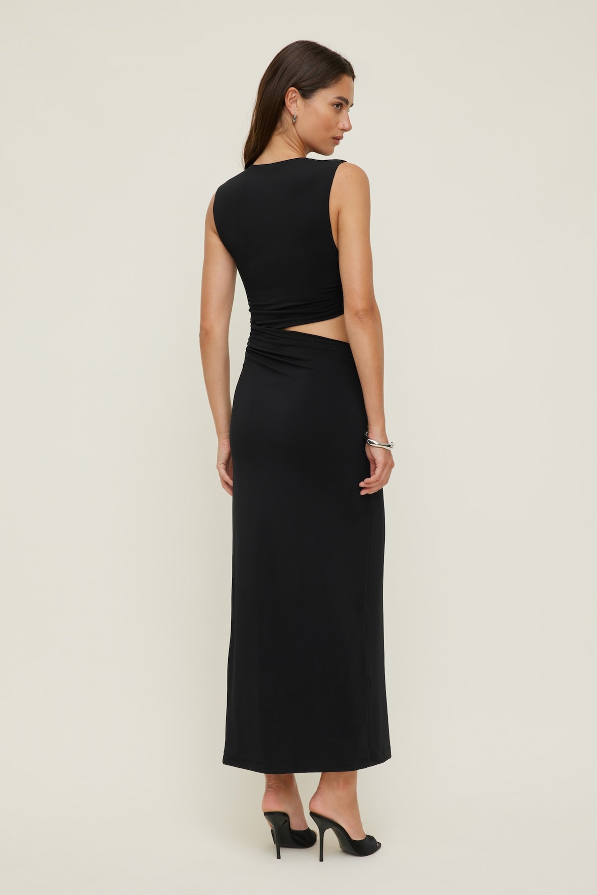 Dynamite Elia Sculpt Maxi Dress Black