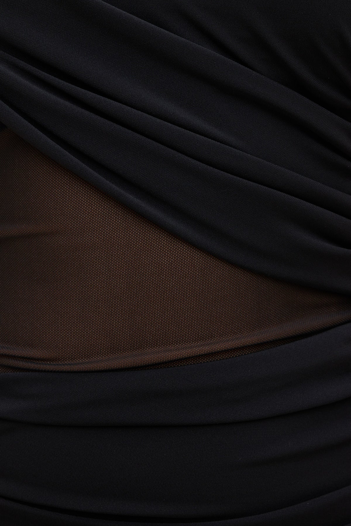 Dynamite Sculpt Draped Mini Dress Black