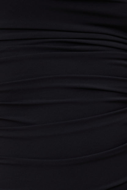 Dynamite Sculpt Ruched Mini Dress Black