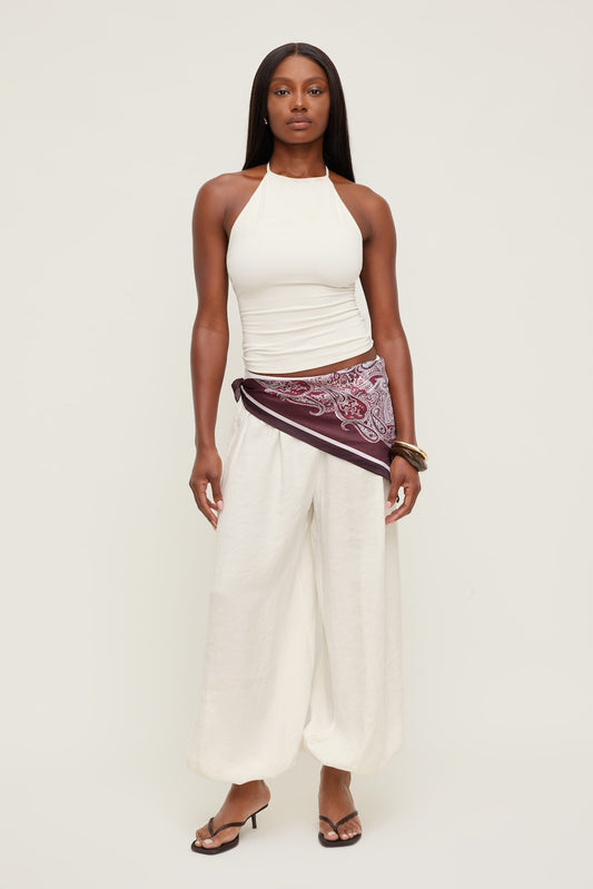 Dynamite Balloon Pants White