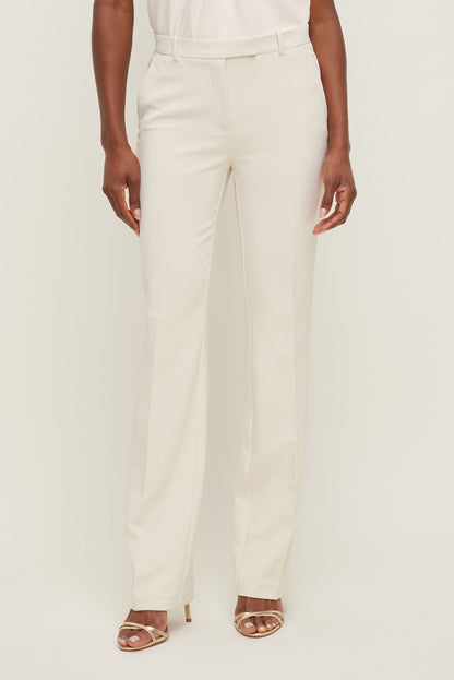 Dynamite High Rise Slim Straight Leg Pants Beige
