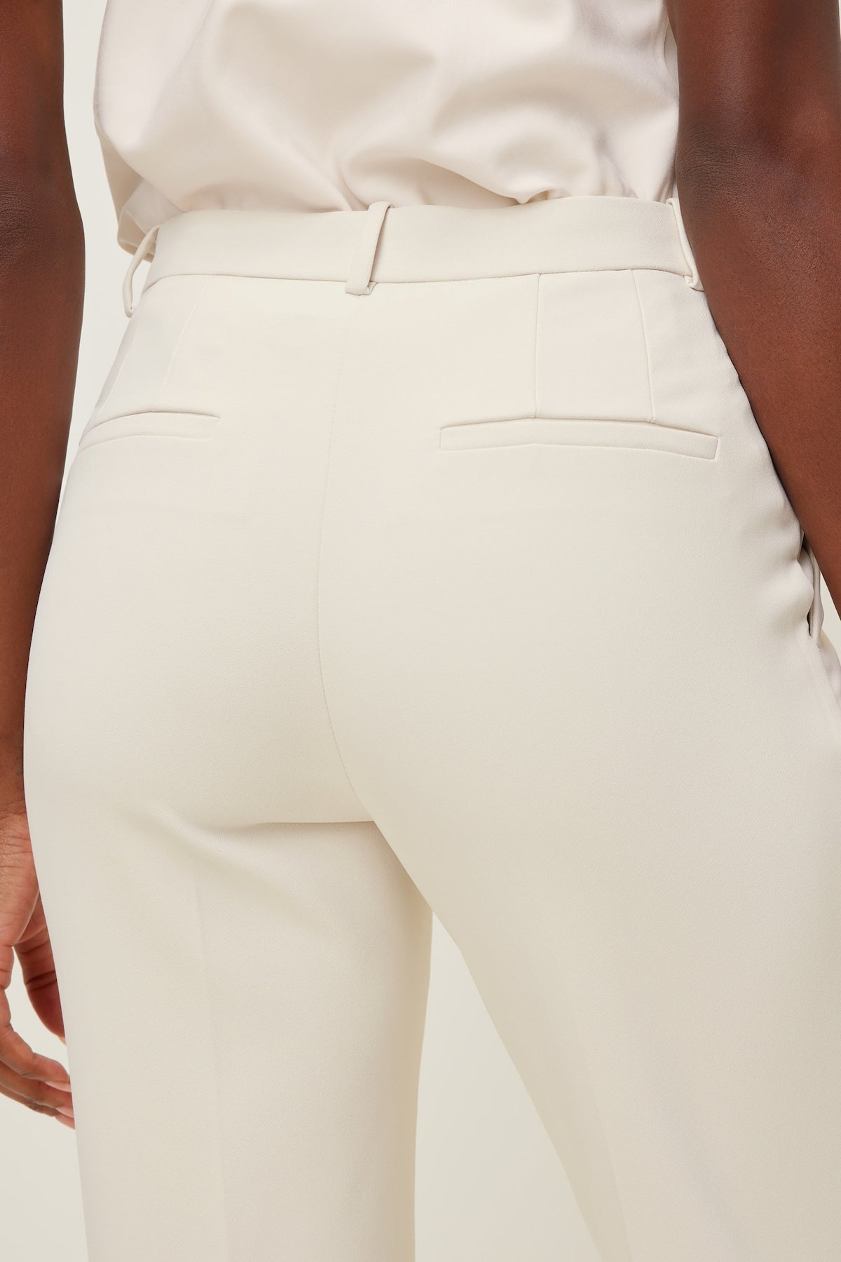 Dynamite High Rise Slim Straight Leg Pants Beige