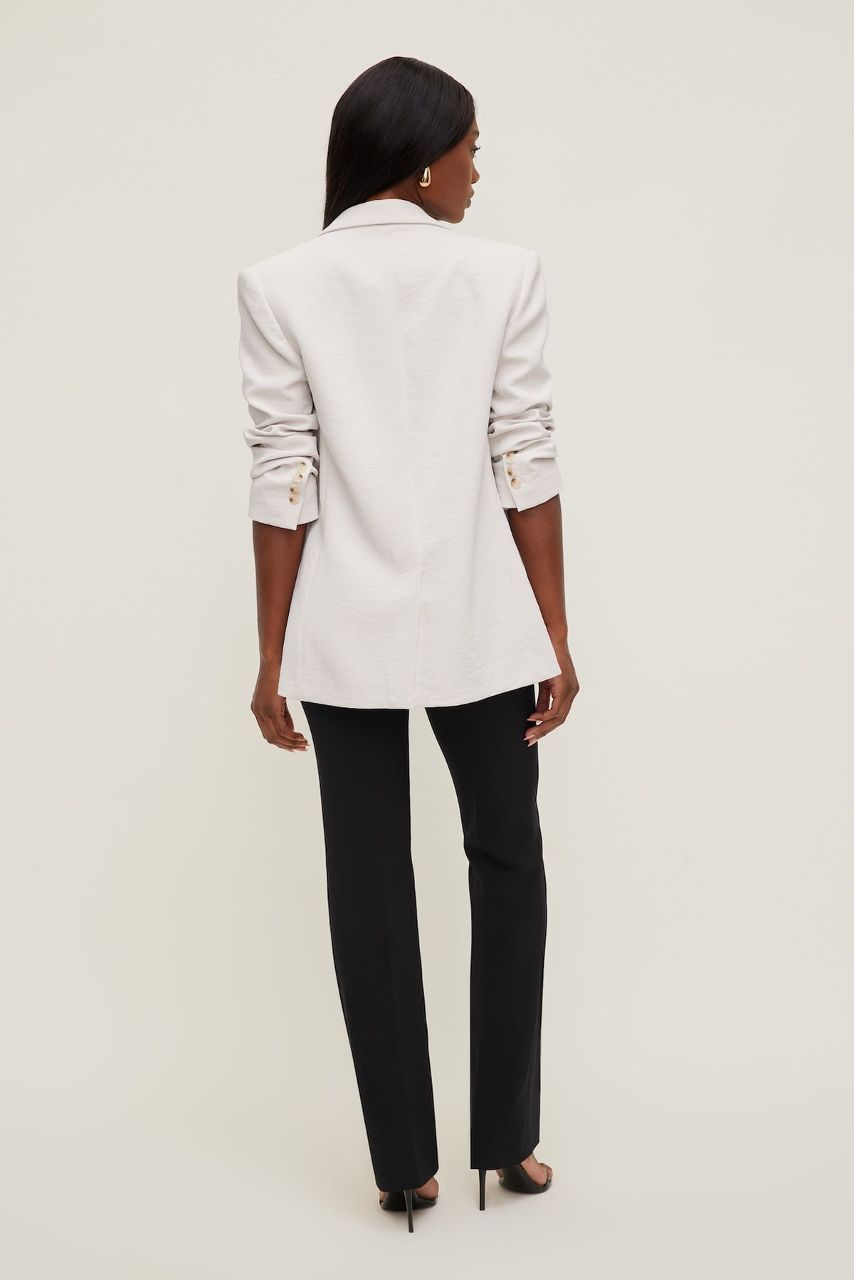 Dynamite High Rise Slim Straight Leg Pants Black