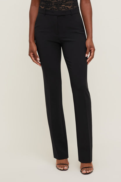 Dynamite High Rise Slim Straight Leg Pants Black