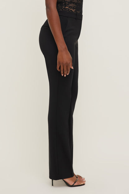 Dynamite High Rise Slim Straight Leg Pants Black