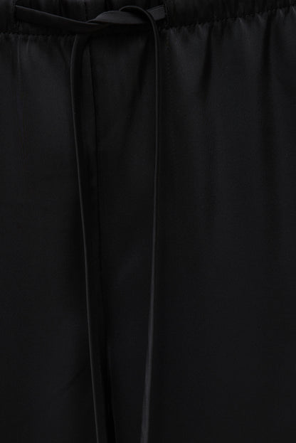 Dynamite Leo Satin Wide Leg Pants Black