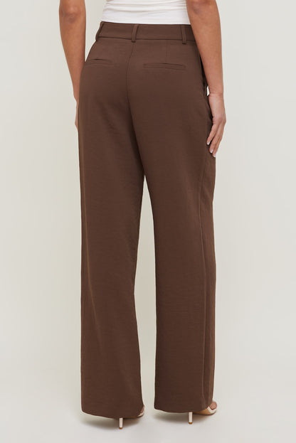 Dynamite Alex Airflow Wide Leg Pants Brown