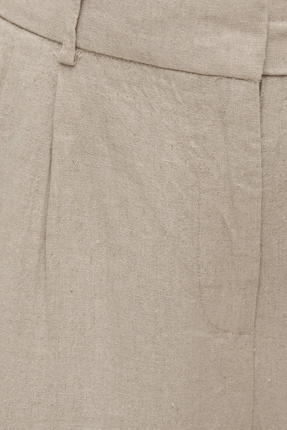 Dynamite Alex Linen Wide Leg Pants Beige