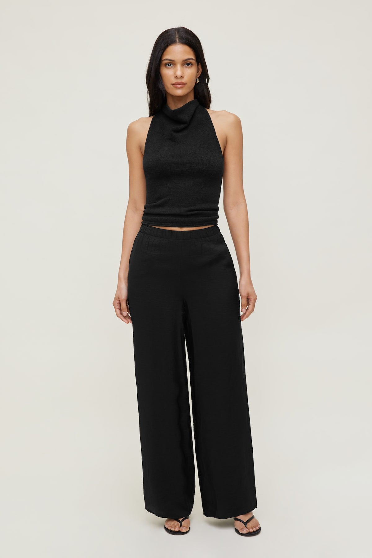 Dynamite Priya Wide Leg Pants BLACK