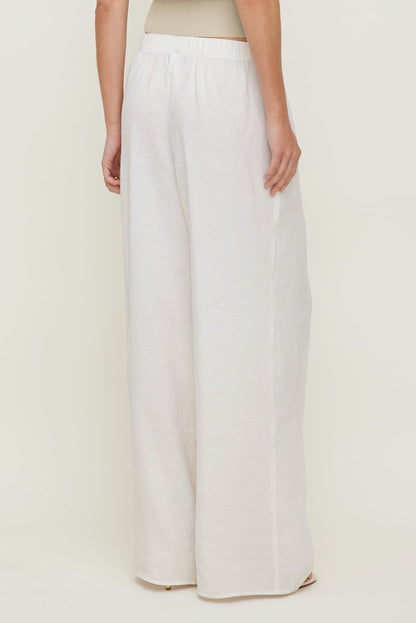 Dynamite Priya Wide Leg Pants White