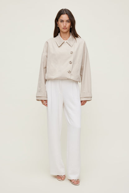 Dynamite Alex Airflow Wide Leg Pants White