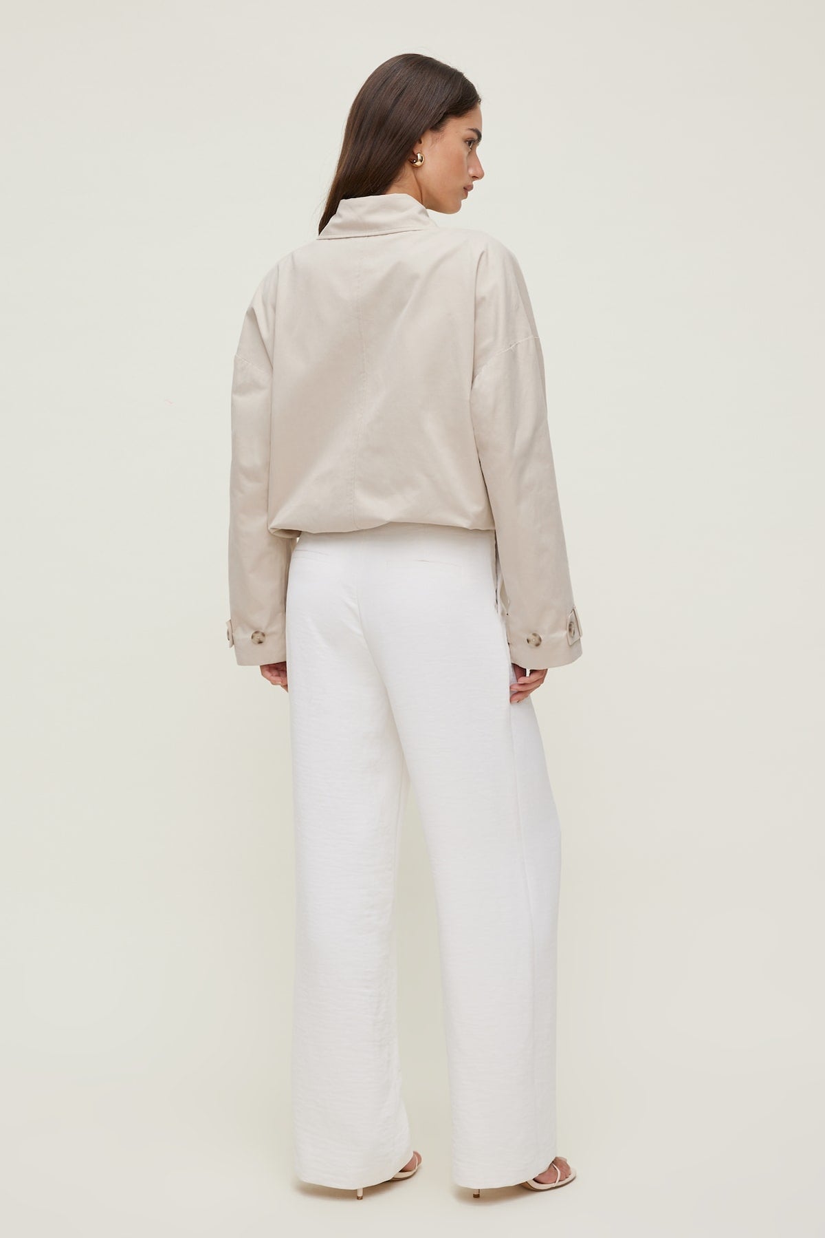 Dynamite Alex Airflow Wide Leg Pants White