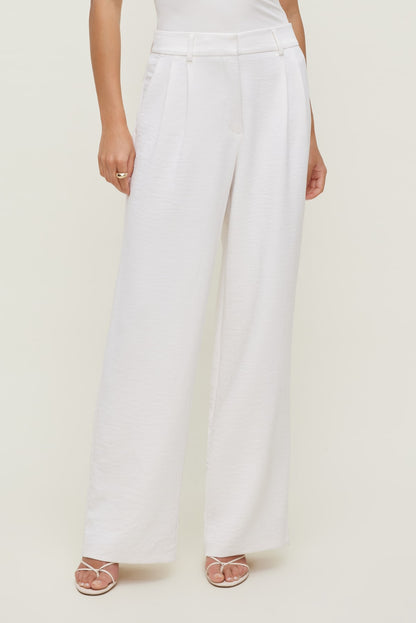 Dynamite Alex Airflow Wide Leg Pants White