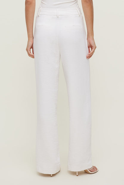 Dynamite Alex Airflow Wide Leg Pants White