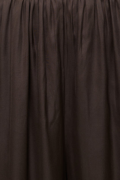 Dynamite Satin Balloon Pants Brown