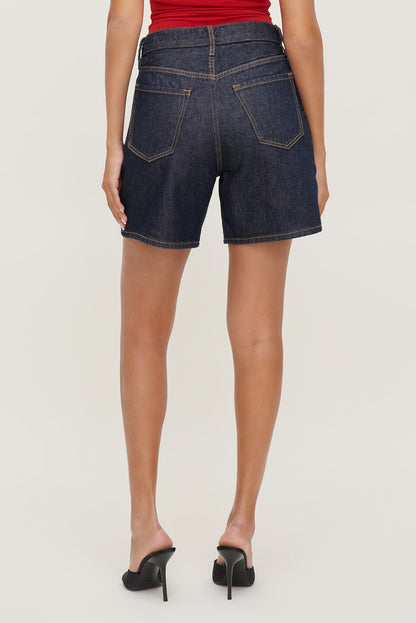 Dynamite Harper High Rise Jean Shorts Blue