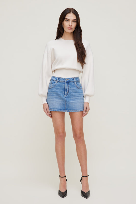 Dynamite Gia Mini Denim Skort Blue