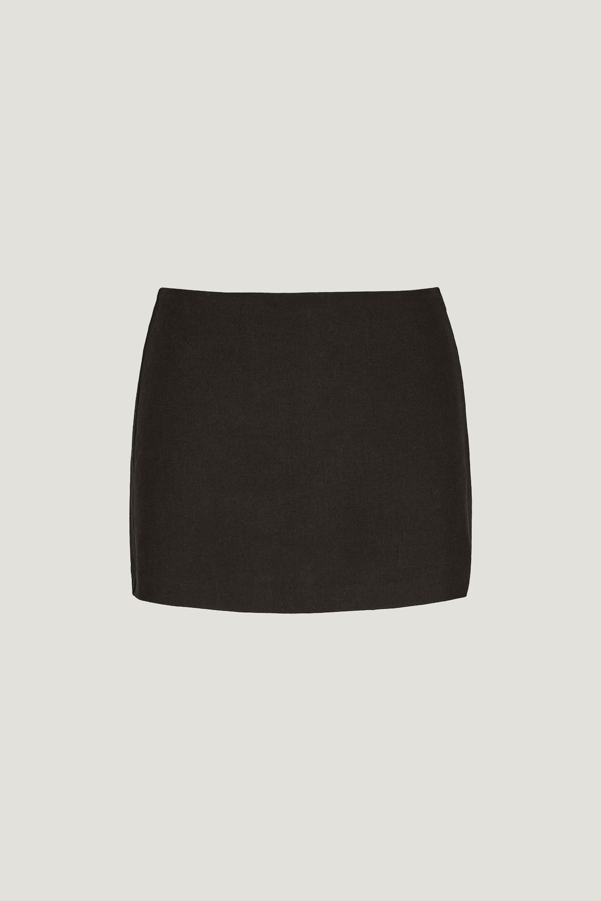 Dynamite Stacie Linen Mini Skort Brown
