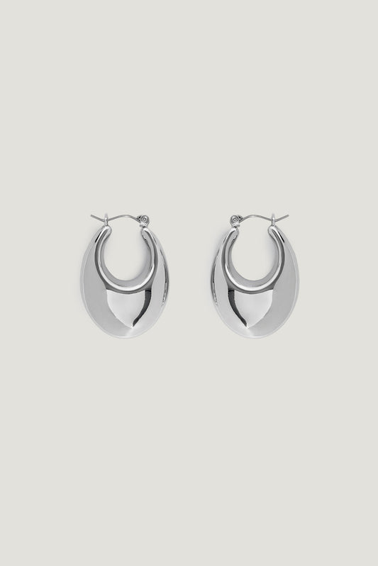 Dynamite Elongated Chunky Drop Earrings Gray