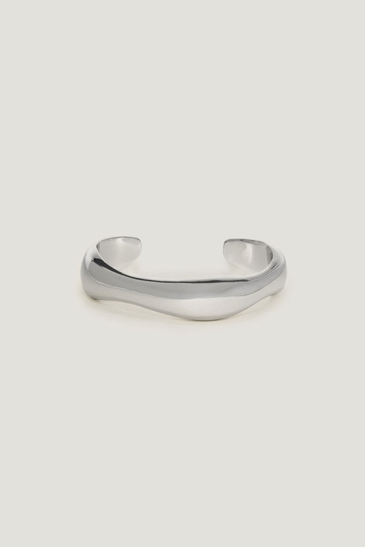 Dynamite Warped Cuff Bracelet Gray