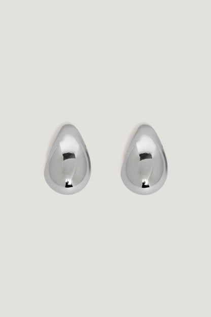 Dynamite Mini Loop Teardrop Earrings Gray