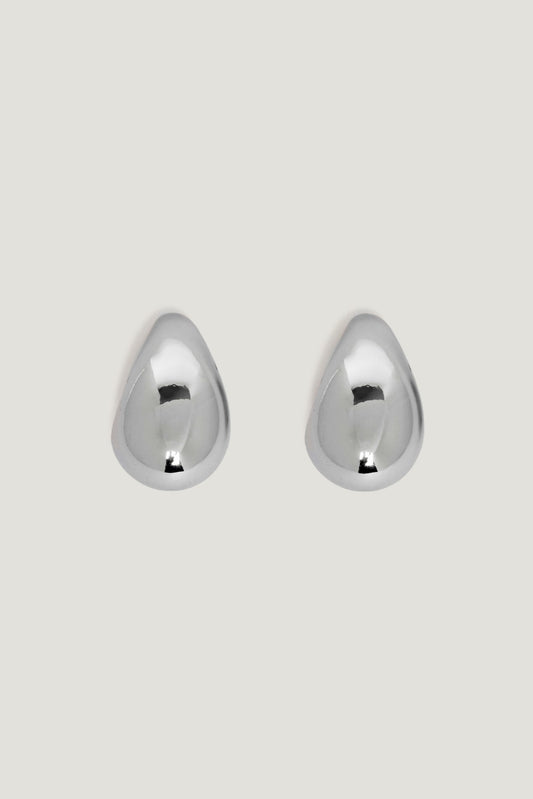 Dynamite Mini Loop Teardrop Earrings Gray